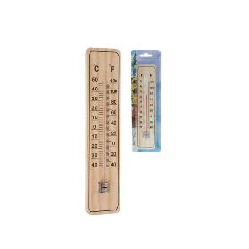 TERMOMETRO MADERA COLGAR 22 CM