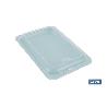 PACK DE 4 PORTAEMBUTIDOS APILABLES CREMA, AZUL, VERDE, NUDE 25 X 17 X 3 CM