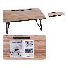 BANDEJA CAMA METAL BAMBU 52X30X21 CM