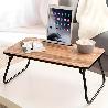 BANDEJA CAMA METAL BAMBU 52X30X21 CM