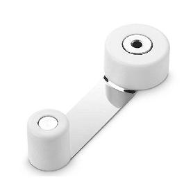 TOPE RETENEDEDOR GIRATORIO METAL BLANCO 2058-2