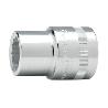 LLAVE VASO CUADRADILLO 3/4 BOCA BIHEXAGONAL SERIE CORTA METRICA M-26