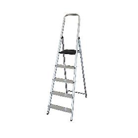 ESCALERA ALUMINIO 5 PELDAÑOS HOGAR EN131