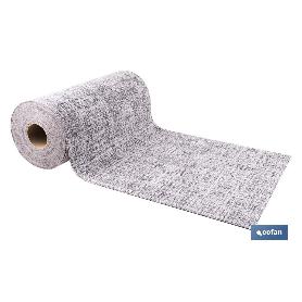 ROLLO DE ALFOMBRA JASPEADA GRIS MARENGO 50% ALGODÓN 50% POLIÉSTER 50 CM X 15 M