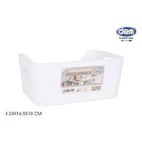 CESTA MULTIUSOS BLANCA 24X16.5X10 CMS. CONFORTIME