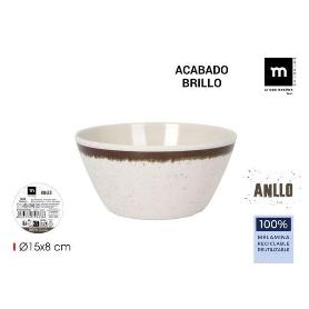 BOL MELAMINA BRILLO ANLLO 15X8 CMS LAMEDITERRANEA