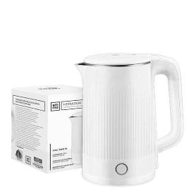 EMMA HERVIDOR DE AGUA RAPIDO Y POTENTE, DOBLE PARED BLANCO 2200 WATIOS 1,5 LITROS