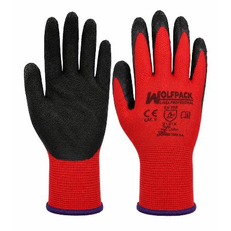 GUANTES LATEX / NYLON GRIPFLEX TALLA  9 (PAR)