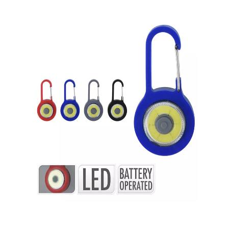 LINTERNA MOSQUETON LLAVERO LED SURTIDA