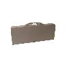 MESA + 4 TABURETES PLEGABLES GRIS