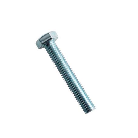 TORNILLO HEXAGONAL 6X30 DIN-933 8.8 ZINC. ACERO BLANCO CAJA 500