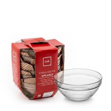 COK ENSALADERA DE CRISTAL  LAVAFRUTA 12,5 CMS - CAJA 6 UNIDADES
