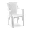 SILLA RESINA RATAN RESPALDO ALTO BLANCO EDEN