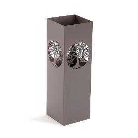 PARAGÜERO METAL ARBOL DE LA VIDA GRIS
