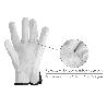 GUANTES DE TRABAJO DE PIEL FLOR DE VACUNO, PROTECCION LABORAL, RIESGOS MECANICOS, GUANTES DE SEGURIDAD DE CUERO. TA