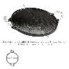 GARCIMA PLANCHA DE HIERRO ESMALTADA GUISON REDONDA 52  12055