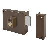 CERRADURA DE SOBREPONER DE UN PUNTO DE CIERRE 124 CON SOLO PALANCA, CILINDRO FORJADO, ENTRADA DE 60MM, CAJA DE 120M