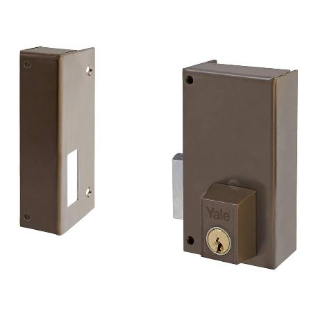 YALE AZBE FINST CERRADURA 56-CR HP70 SOBREPONER IZQDA.CIL.REDOND