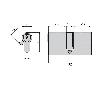 CVL CILINDRO EUROPERFIL 5982-25X25-4LN NIQUEL R15 LEVA LARGA-101