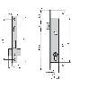 CVL CERRADURA 1984-T   -6-20 INOX CILINDRO+PICAPORTE(PORT.ELECT)