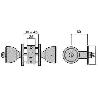 UCEM POMOS LATON 3000-AL  DE 60 LLAVE