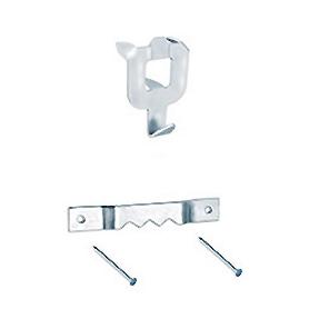 BRINOX KIT 4 SOPORTE MARCO CUADRO + 4 GANCHOS PARED B50690B