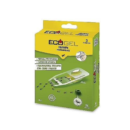 ECOGEL TRAMPA HORMIGAS 15 GR CAJA 3 UND. REF. 4032