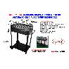 BARBACOA CHAPA TORINO 60 X40 ALTURA 90 RUEDAS IMOR080120