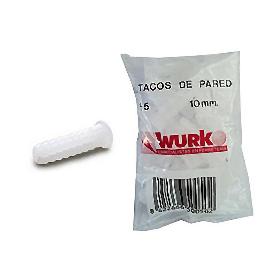 TACO PLASTICO BLANCO 12X45-  500 UND(20 BOLSAS DE 25 UND) 5007-S