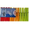 MENAJE METALTEX PAQUETE 24 PINZAS MADERA ROPA QUICKBOX 405130-95