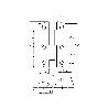 AMIG 272 | PERNIO  395 | 69 X 42 MM | ACERO | BICROMATADO - IZQUIERDA