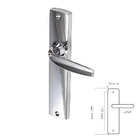 AYR MANILLA PLACA CROMO BRILLO 200X40X6MM JUEGO  540