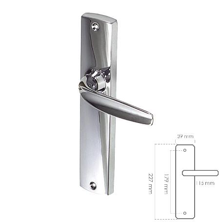 AYR MANILLA PLACA CROMO BRILLO 200X40X6MM JUEGO  540