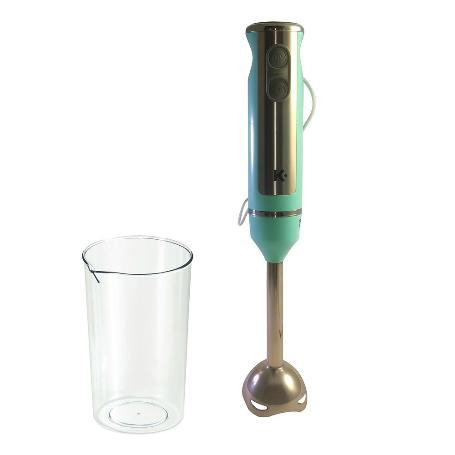 BATIDORA PIE + VASO INOXIDABLE 600W