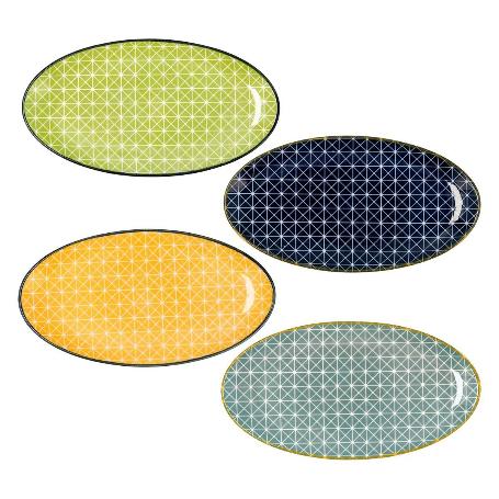 BANDEJA OVAL PIPPA SURTIDA 20X10,5 CM