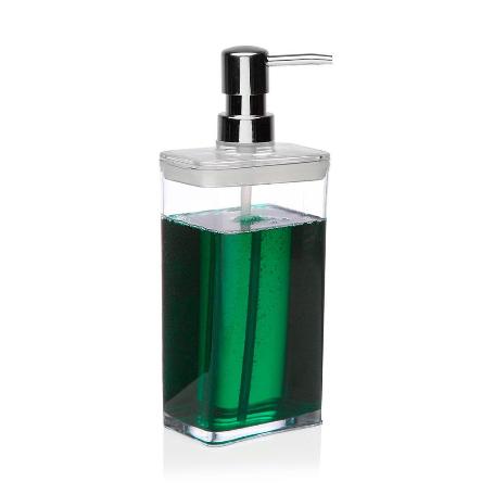 DISPENSADOR JABON TRANSPARENTE 9,4X5,7X23 CM
