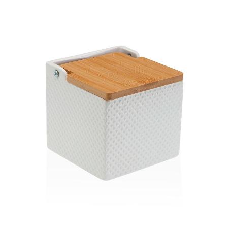 SALERO PORCELANA BLANCO 11X11 CM