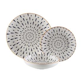 VAJILLA PORCELANA 18 PIEZAS ZARINA