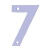 NUMERO 7 -M.4 INOX.18/8 10CM.