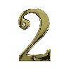 NUMERO 2 -M.4 LATON 10CM.