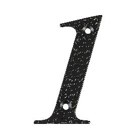 NUMERO 1 -M.4 NEGRO 10CM.
