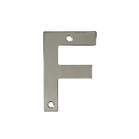 LETRA F-4 PULGADAS ACERO INOXIDABLE 18/8