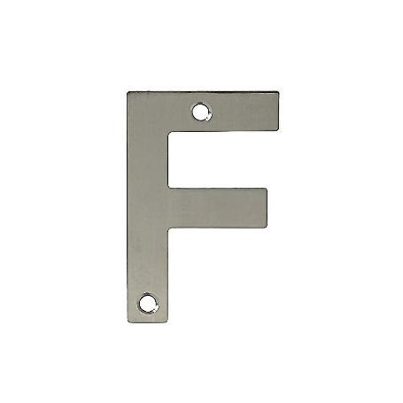 LETRA F-4 PULGADAS ACERO INOXIDABLE 18/8