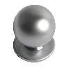 POMO BOLA 23MM.CROMO MATE 24517
