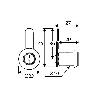 CERRADURA BUZON CURVA 20MM. CROMADA