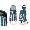 CARRO COMPRA 2 RUEDAS RAYAS AZUL 8X88X35 CM