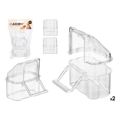 COMEDEROS JAULA TRANSPARENTES