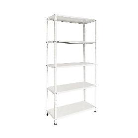 ESTANTE 5 BALDAS BLANCO 180X90X40CM