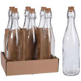 BOTELLA TAPON CORCHO ALTA 0,5 LITROS
