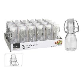 BOTELLA VIDRIO CIERRE HERMETICO 75 ML